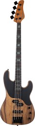 SCHECTER MODEL-T 4 EXOTIC BLACK LIMBA BL - Бас-гитара MODEL-T 4 EXOTIC BLACK LIMBA BL