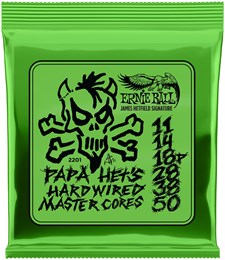 ERNIE BALL 2201 Papa Hets Hardwired Master Cores 11-50 - Струны для электрогитары P02201