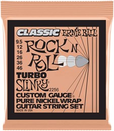ERNIE BALL 2256 Classic Rock n Roll Pure Nickel Slinky Turbo 9.5-46 - Струны для электрогитары P02256