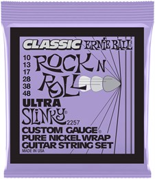 ERNIE BALL 2257 Classic Rock n Roll Pure Nickel Slinky Ultra 10-48 - Струны для электрогитары P02257