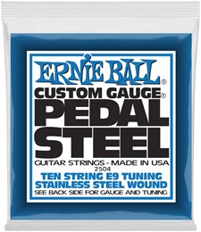 ERNIE BALL 2504 Stainless Steel E9 Tuning 13-39 - Струны для педальной 10-струнной слайд-гитары P02504
