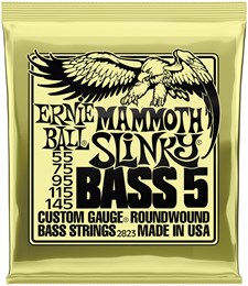 ERNIE BALL 2823 Nickel Wound Slinky Mammoth 55-145 - Струны для бас-гитары 5 струнной P02823