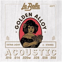 LA BELLA 40 PT - Струны для акустической гитары 40PT