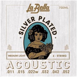 LA BELLA 700 ML - Струны для акустической гитары 700ML