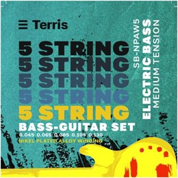 TERRIS SB-N PAW5 - Струны для бас-гитары 5 струнной SB-NPAW5