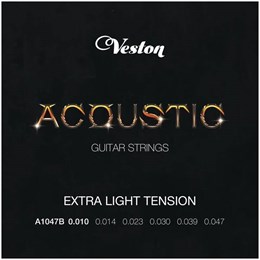 VESTON A1047B - Струны для акустической гитары A1047B