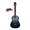 K-Blue Гитара классическая, синяя, Кунгурская Акустика K-Blue - фото 31477