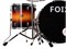 Foix LH-21H22 Барабанная установка, оранжевая/черная LH-21H22