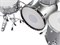 Ldrums LD-2218-64-03 Барабанная установка, Черный дождь LD-2218-64-03