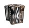S6XL-A-BLACK Гармонь "Чайка 204" 25х25-II, черная, Шуйская гармонь S6XL-A-BLACK - фото 34433