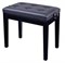 HY-DX15-GLOSS-BLACK Банкетка, черный/черный, искусственная кожа, Rin HY-DX15-GLOSS-BLACK - фото 34932