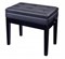 HY-DX16-GLOSS-BLACK Банкетка, черный/черный, искусственная кожа, Rin HY-DX16-GLOSS-BLACK - фото 34933