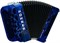 HOHNER Fun Nova II 80 light dark blue perloid celluloid (B-Stepped) - Баян A7004 - фото 37187 HOHNER Fun Nova II 80 light dark blue perloid celluloid (B-Stepped) - Баян A7004 - фото 37187