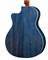 Cort GA-QF-CBB Grand Regal Series Электроакустическая гитара, с вырезом, прозрачный синий GA-QF-CBB