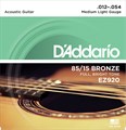 Струны для акустической гитары D'Addario EZ920 12-54 2004 - фото 5281