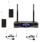 Radiowave UHS-802B радиосистема с 2 головными микрофонами с выборной частотой черного цвета UHS-802B - фото 5281