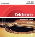 Струны для акустической гитары D'Addario EZ930 13-56 2005 - фото 5283