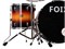 Foix LH-21H22 Барабанная установка, оранжевая/черная LH-21H22