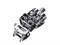 Sonor 19044201 DGS SC Dual Glide System Замок подструнника малого барабана, регулируемая часть,хром 19044201