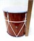 MEZZO MZ-B10LmokK Барабан кавказский 10", лак мокко, мембрана PET, с чехлом MZ-B10LmokK