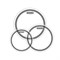 Evans ETP-EC2SCLR-F EC2 Clear Fusion Набор пластика для том барабана 10"/12"/14" ETP-EC2SCLR-F