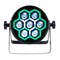 INVOLIGHT LP700 - светодиодный прожектор RGBWA+UV 7шт SMD LED, DMX-512, ИК-ДУ LP700