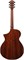 IBANEZ AEWC11-DVS электроакустическая гитара с вырезом, цвет - тёмный санбёрст AEWC11-DVS